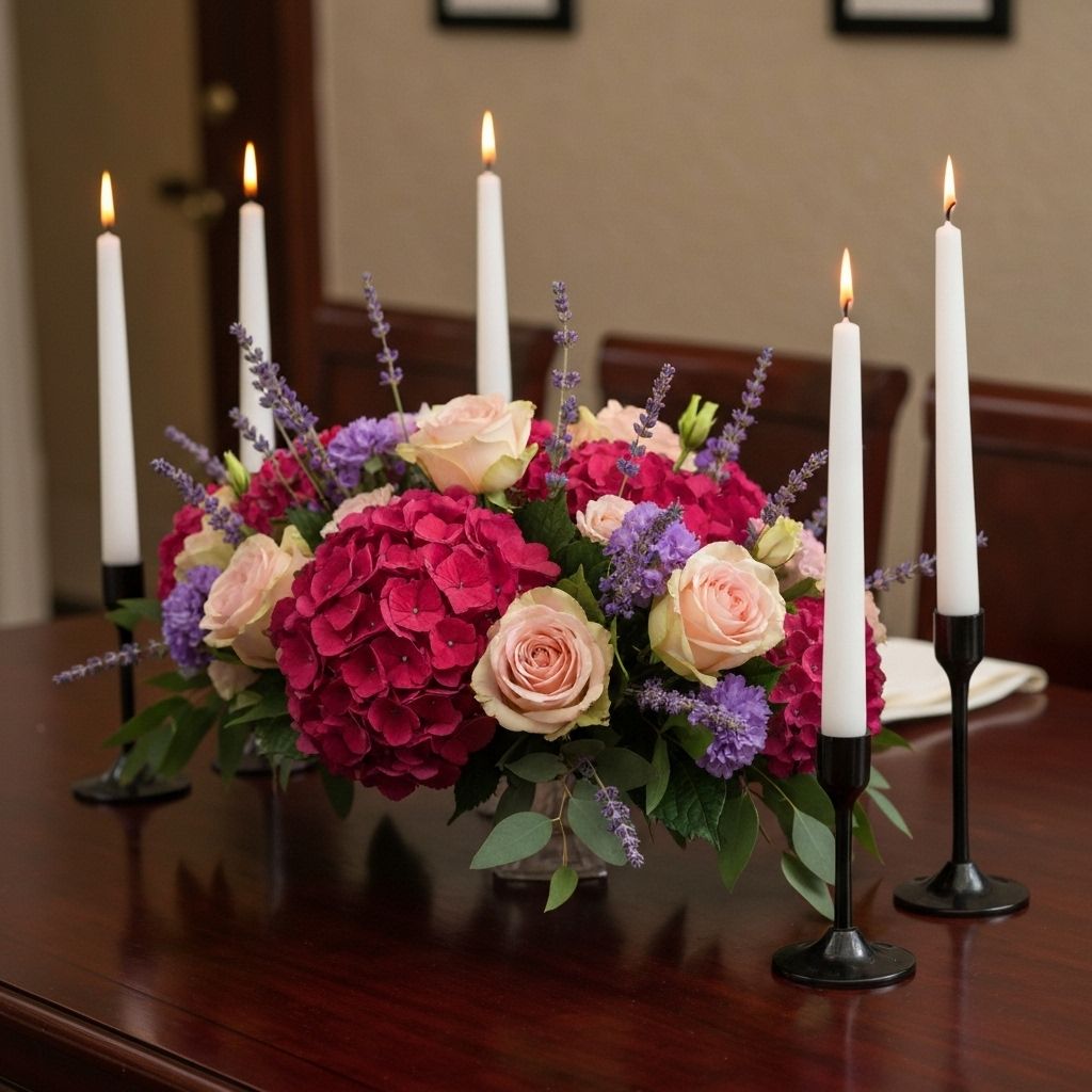 Reception table centerpiece