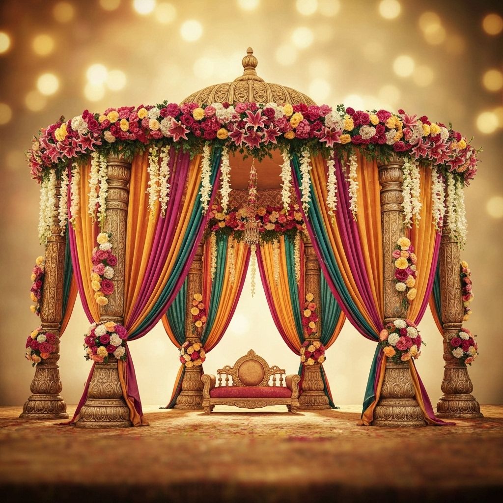 Wedding mandap decoration